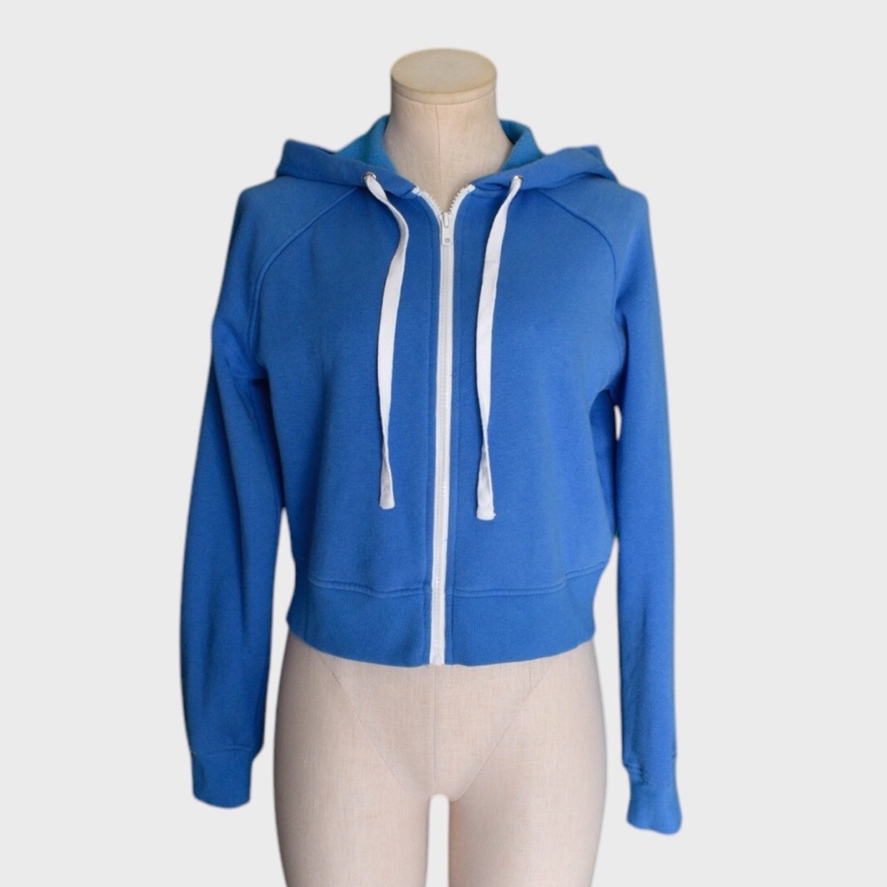Wild‎ Fable Blue Cropped Hoodie Sweatshirt